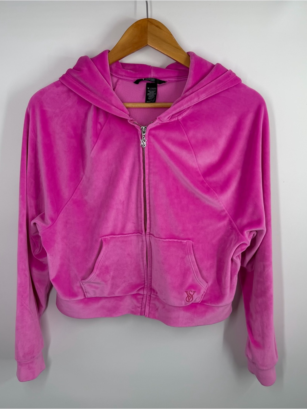 Victoria's Secret Hot Pink Y2k 90s Hoodie Jacket - Picture 8 of 12